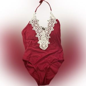 XL vintage style v neck suit NWOT